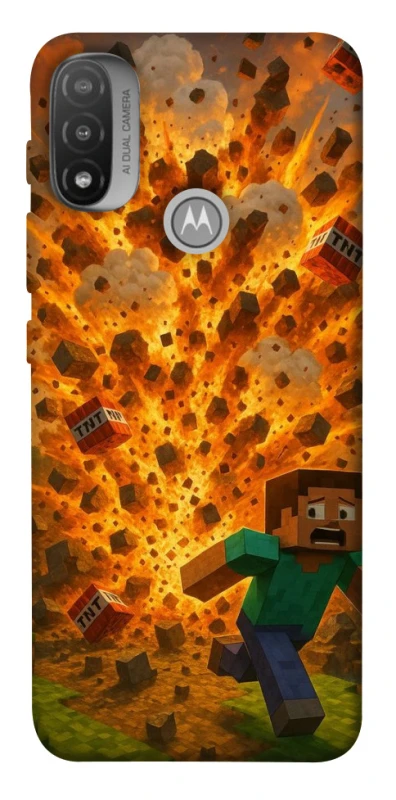 Чохол на Motorola Moto E20 Minecraft v7 фото 1 з 1