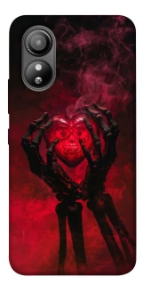 Чехол на ZTE Blade L220 Heart in the hands of a skeleton фото 1 из 1