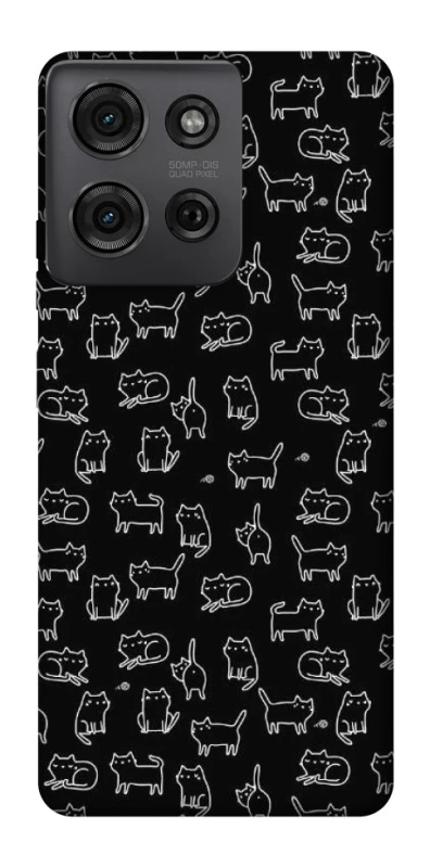 Чохол на Motorola Moto G75 Black Cats фото 1 Чохол на Motorola Moto G75 Black Cats фото 1 з 1