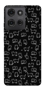 Чохол на Motorola Moto G75 Black Cats фото 1 Чохол на Motorola Moto G75 Black Cats фото 1 з 1