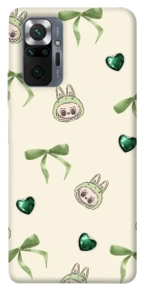 Чохол на Xiaomi Redmi Note 10 Pro Labubu Green Heart фото 1 з 1