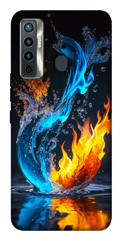 Чехол на TECNO Camon 17 Water And Fire фото 1 из 1