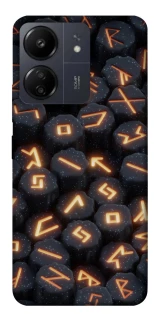 Чехол на Xiaomi Poco C65 Огненые руны фото 1 из 1