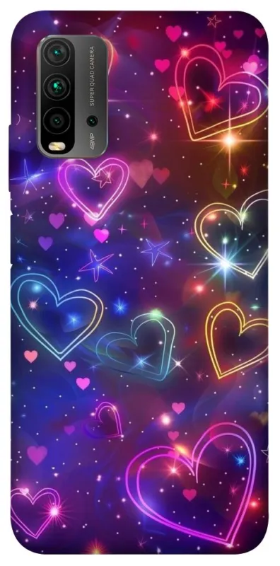 Чохол на Xiaomi Redmi 9T Drawn hearts фото 1 з 1