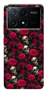 Чехол на Xiaomi Poco X6 Черепа и розы фото 1 из 1