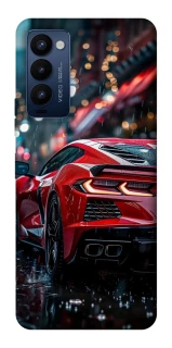 Чехол на TECNO Camon 18 Pro Red sports car фото 1 из 1