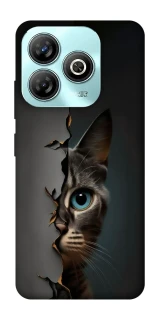 Чехол на ZTE Blade A75 4G Кот-подглядыватель v2 фото 1 из 1