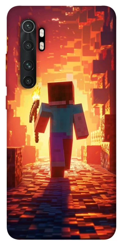 Чехол на Xiaomi Mi Note 10 Lite Minecraft adventure фото 1 из 1