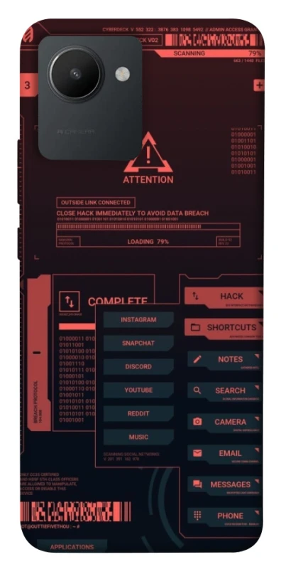 Чехол на Realme C30s Attention фото 1 из 1