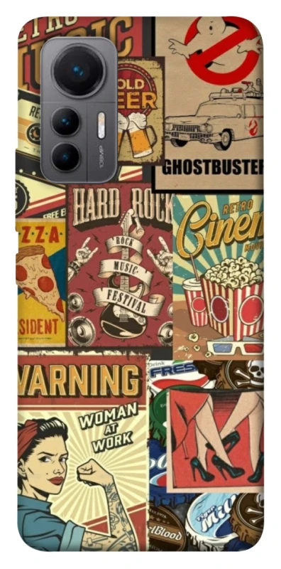 Чохол на Xiaomi 12 Lite Retro collage ver.2 фото 1 з 1