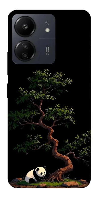 Чохол на Xiaomi Poco C65 Panda and tree фото 1 з 1