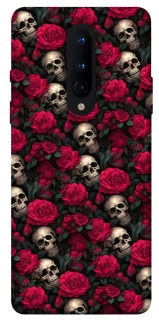 Чехол на OnePlus 8 Черепа и розы фото 1 из 1