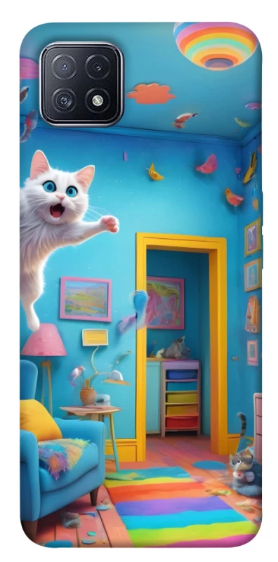 Чохол на Oppo A73 crazy cat фото 1 з 1