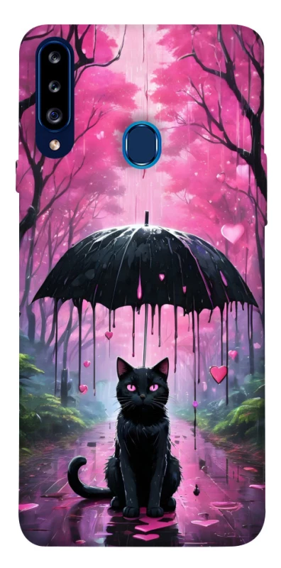 Чохол на Samsung Galaxy A20s Black cat фото 1 з 1