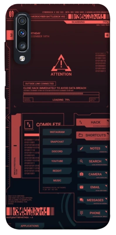 Чохол на Samsung Galaxy A70 (A705F) Attention фото 1 з 1