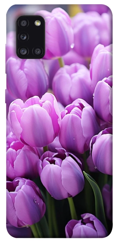Чехол на Samsung Galaxy A31 Фиолетовые тюльпаны фото 1 из 1