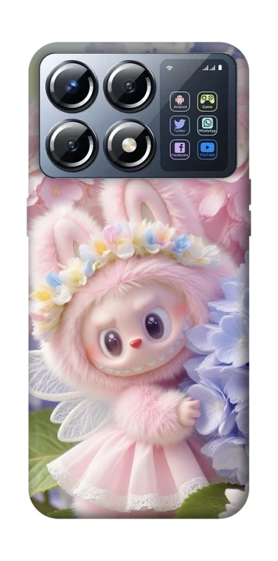 Чехол на Xiaomi POCO X8 Pro Labubu & Flowers ver.1 фото 1 из 1