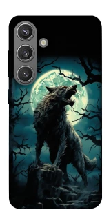 Чохол на Samsung Galaxy S24 Вовк під місяцем фото 1 з 1