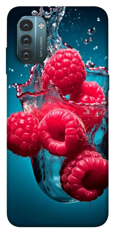 Чехол на Nokia G21 Малинка в воде фото 1 из 1