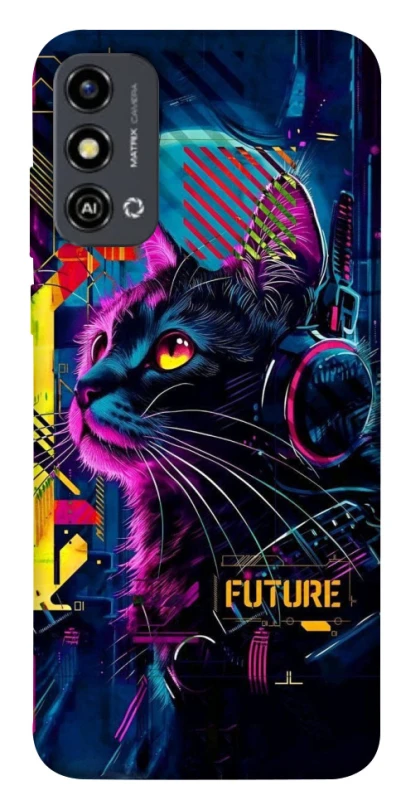 Чохол на ZTE Blade A53 Cyber Cat v2 фото 1 з 1