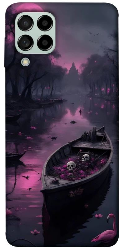 Чохол на Samsung Galaxy M53 5G Boat and flamingo фото 1 з 1