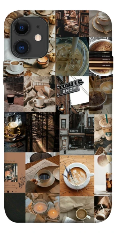 Чохол на Apple iPhone 11 (6.1") Coffee collage ver.3 фото 1 з 1