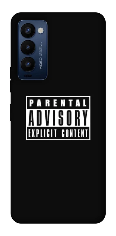 Чохол на TECNO Camon 18 Pro Parental Advisory Label фото 1 з 1
