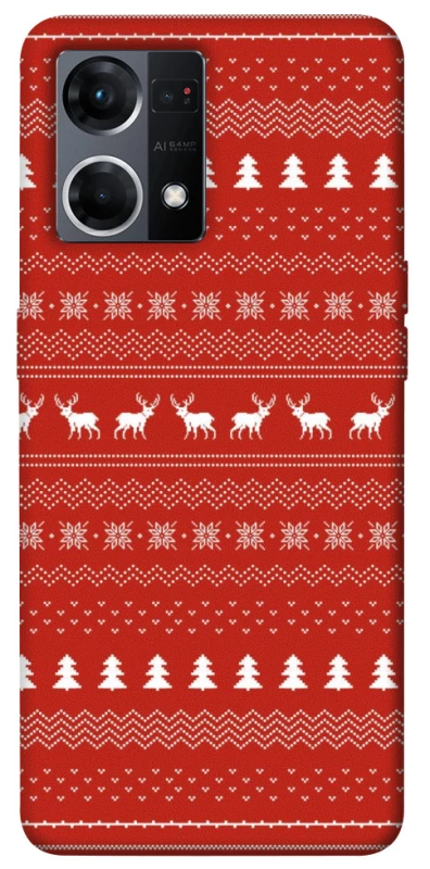 Чехол на Oppo Reno 7 4G Новогодний v12 фото 1 из 1