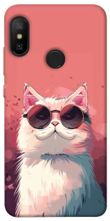 Чохол на Xiaomi Mi A2 Lite / Xiaomi Redmi 6 Pro Сat with glasses фото 1 з 1
