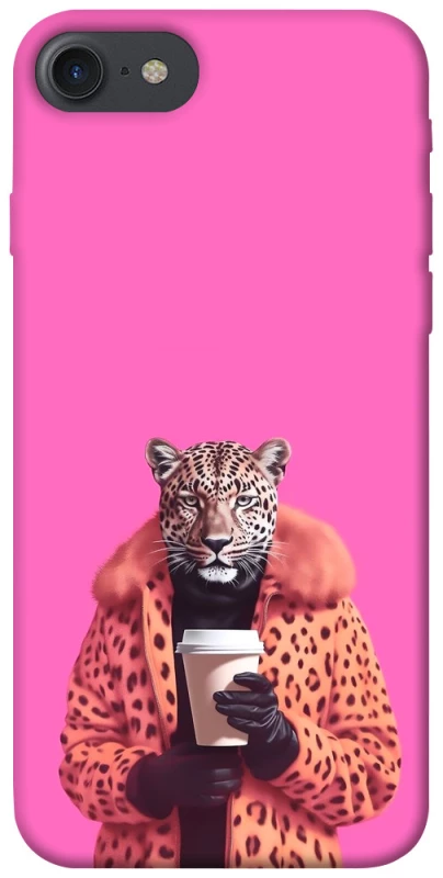 Чохол на Apple iPhone 7 / 8 (4.7") Леопард з кавою фото 1 з 1