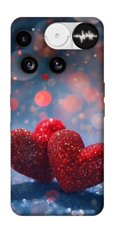 Чехол на Nothing Phone (3) Red hearts фото 1 из 1