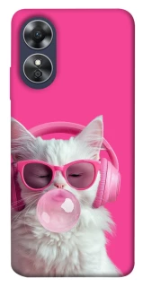 Чехол на Oppo A17 Pink kitty фото 1 из 1