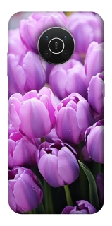 Чехол на Nokia X10 / X20 Фиолетовые тюльпаны фото 1 из 1