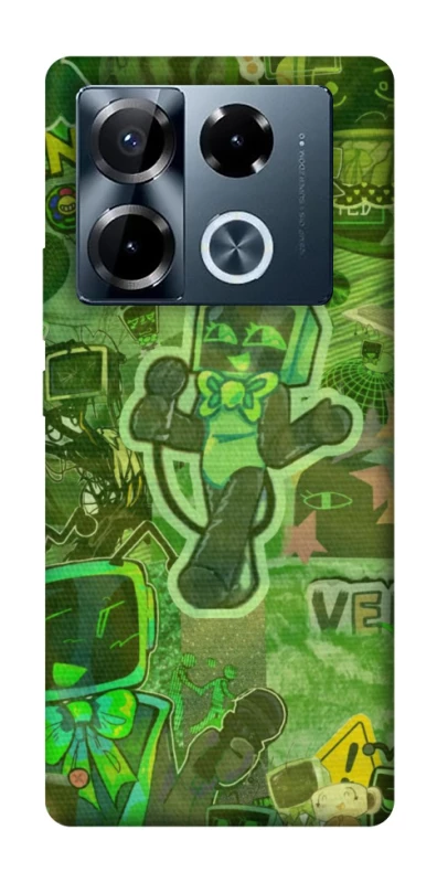 Чехол на Infinix Note 40 Pro 4G Dandysworld tv green theme фото 1 из 1