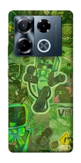 Чехол на Infinix Note 40 Pro 4G Dandysworld tv green theme фото 1 из 1