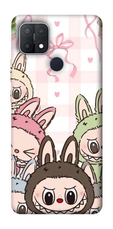 Чохол на Oppo A15s / A15 All Labubu 2 фото 1 з 1
