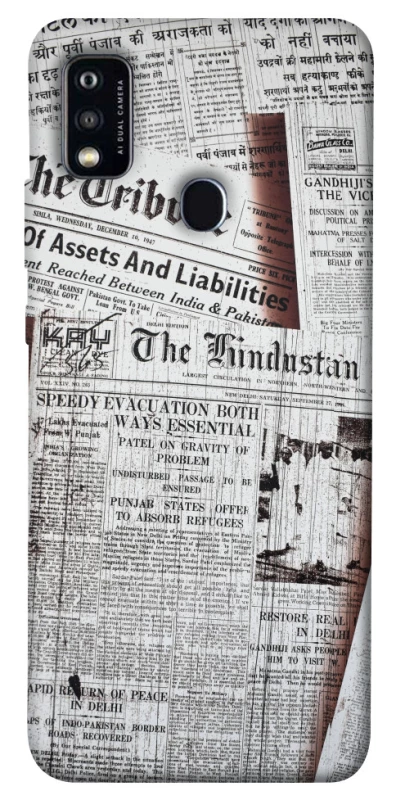 Чехол на ZTE Blade A51 Газеты фото 1 из 1