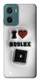 Чохол на Motorola Moto G06 I love Roblox фото 1 з 1