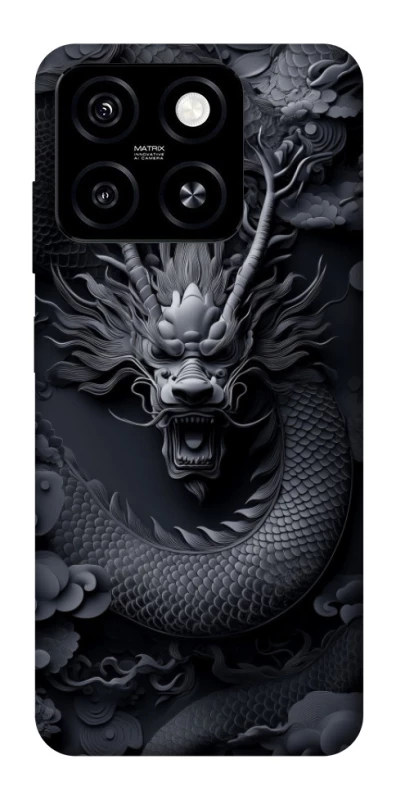 Чохол на ZTE Blade A55 4G black dragon фото 1 з 1