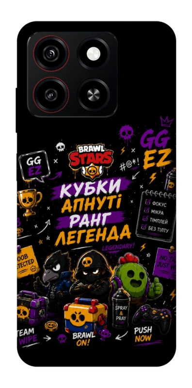 Чехол на ZTE Blade A35 4G Brawl Stars collage фото 1 из 1