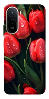 Чохол на Xiaomi Redmi A7 Pro 4G Червоні тюльпани фото 1 з 2