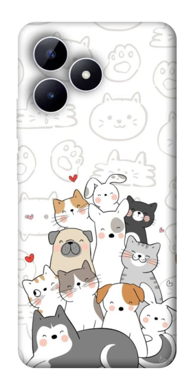 Чохол на Realme Note 50 5G Funny Pets фото 1 з 1
