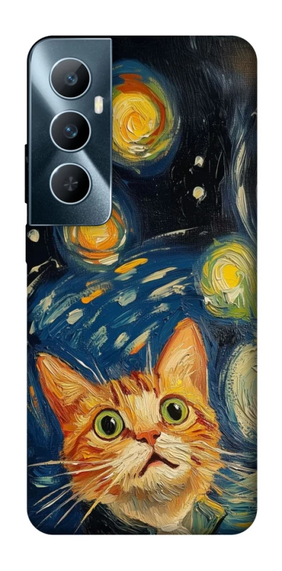 Чохол на Realme C65 4G paint cat фото 1 з 1