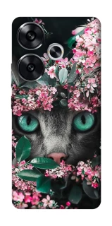 Чохол на Xiaomi Poco F6 Кіт в квітах фото 1 з 1