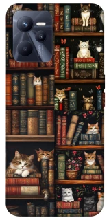 Чохол на Realme C35 Cats & Books фото 1 з 1