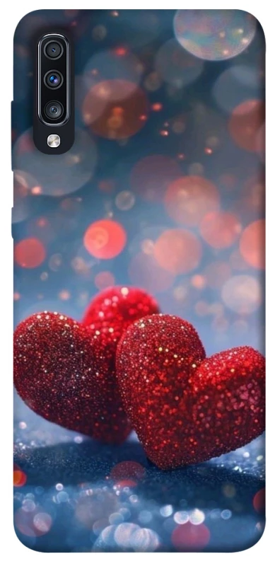 Чохол на Samsung Galaxy A70 (A705F) Red hearts фото 1 з 1