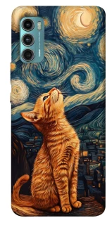 Чохол на Motorola Moto G60 van gogh cat фото 1 з 1