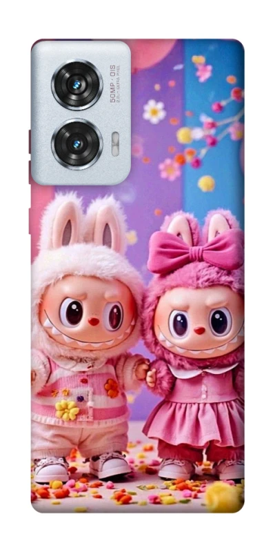 Чохол на Motorola Edge 50 Fusion Labubu twins ver.2 фото 1 з 1