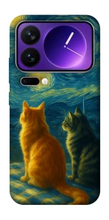 Чехол на Xiaomi 17 Pro Max Cats under the stars фото 1 из 1