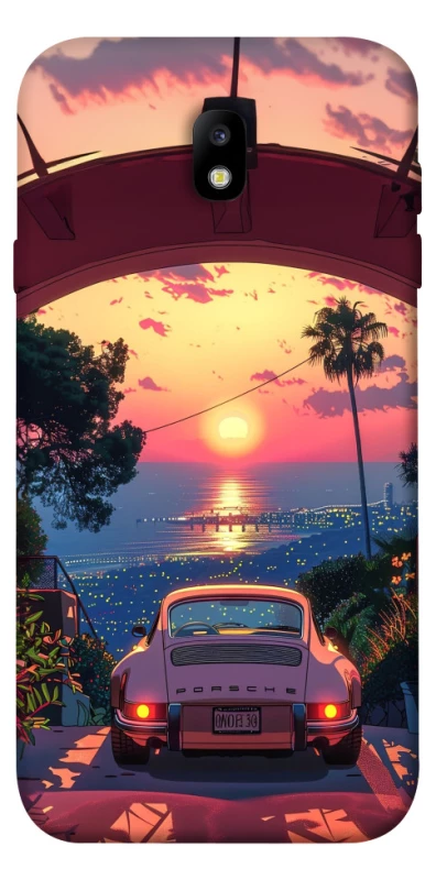 Чохол на Samsung J730 Galaxy J7 (2017) Porsche at sunset фото 1 з 1